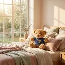 muffin bear- blue sweater lifestyle.webp