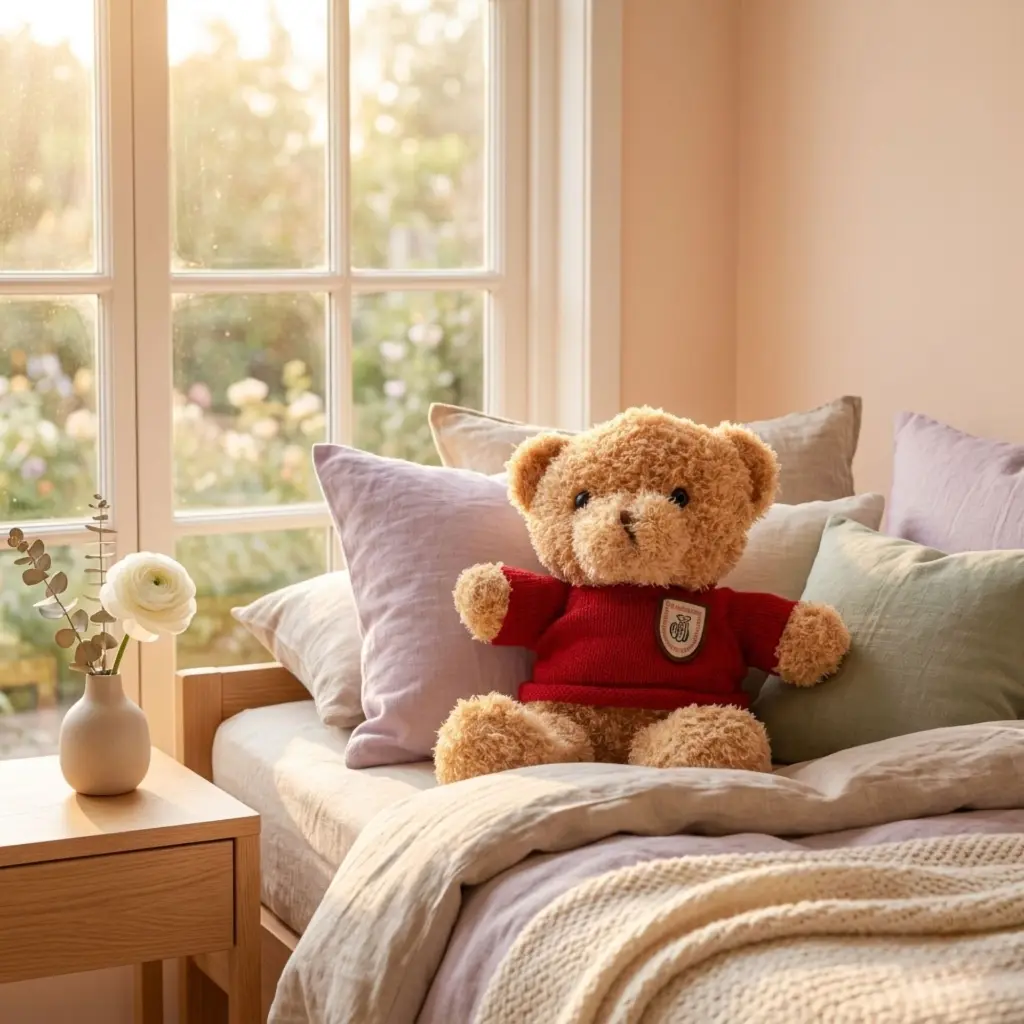 muffin bear- red sweater lifestyle.webp